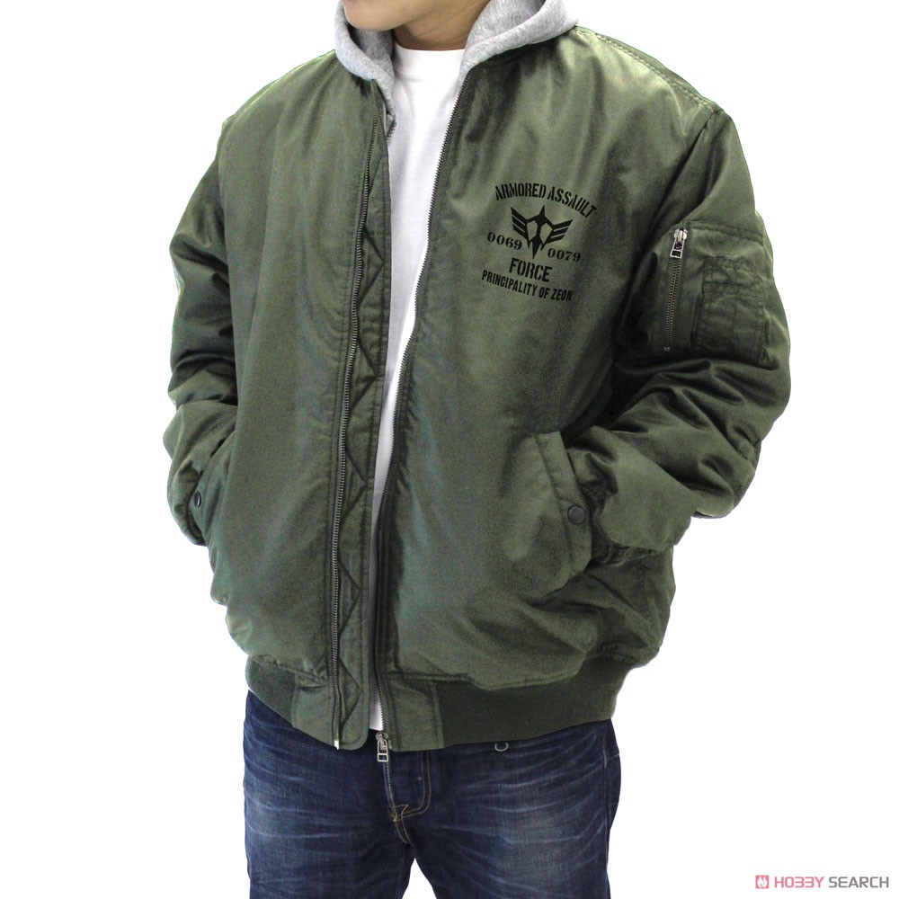 Mobile Suit Gundam ZEON Mobile Assault Force MA-1 Jacket Moss L