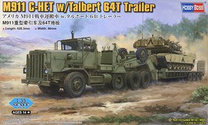 US Army M911 C-HET w/Tabert 64T Trailer (Plastic model)