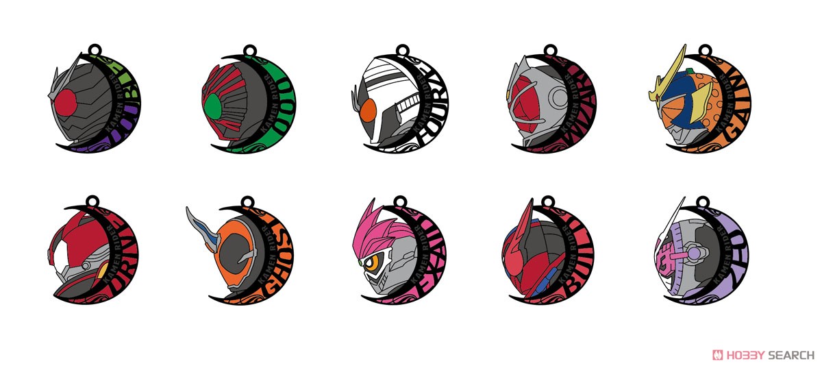 仮面ライダー」 ステンドグラス風チャームコレクション 平成ライダー