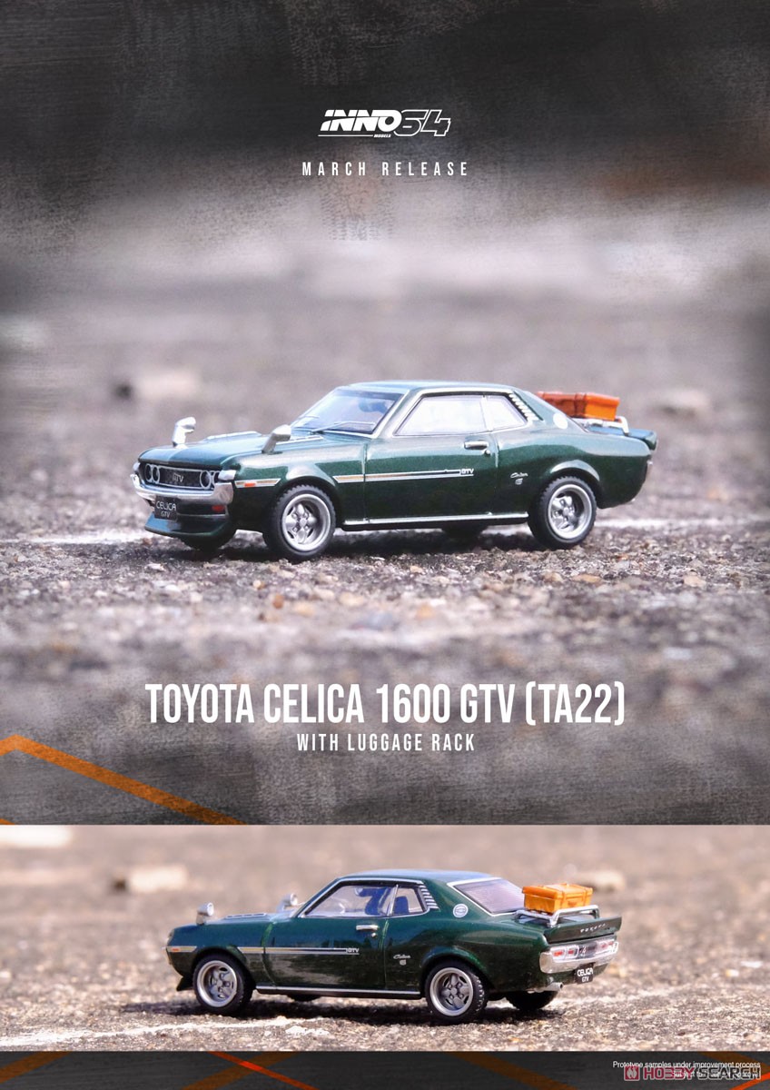 Toyota Celica 1600 GTV (TA22) Green With Luggage (Diecast Car) その他の画像1