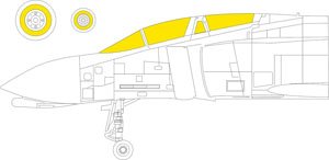 Masking Sheet for F-4D (for Fine Molds) (Plastic model)