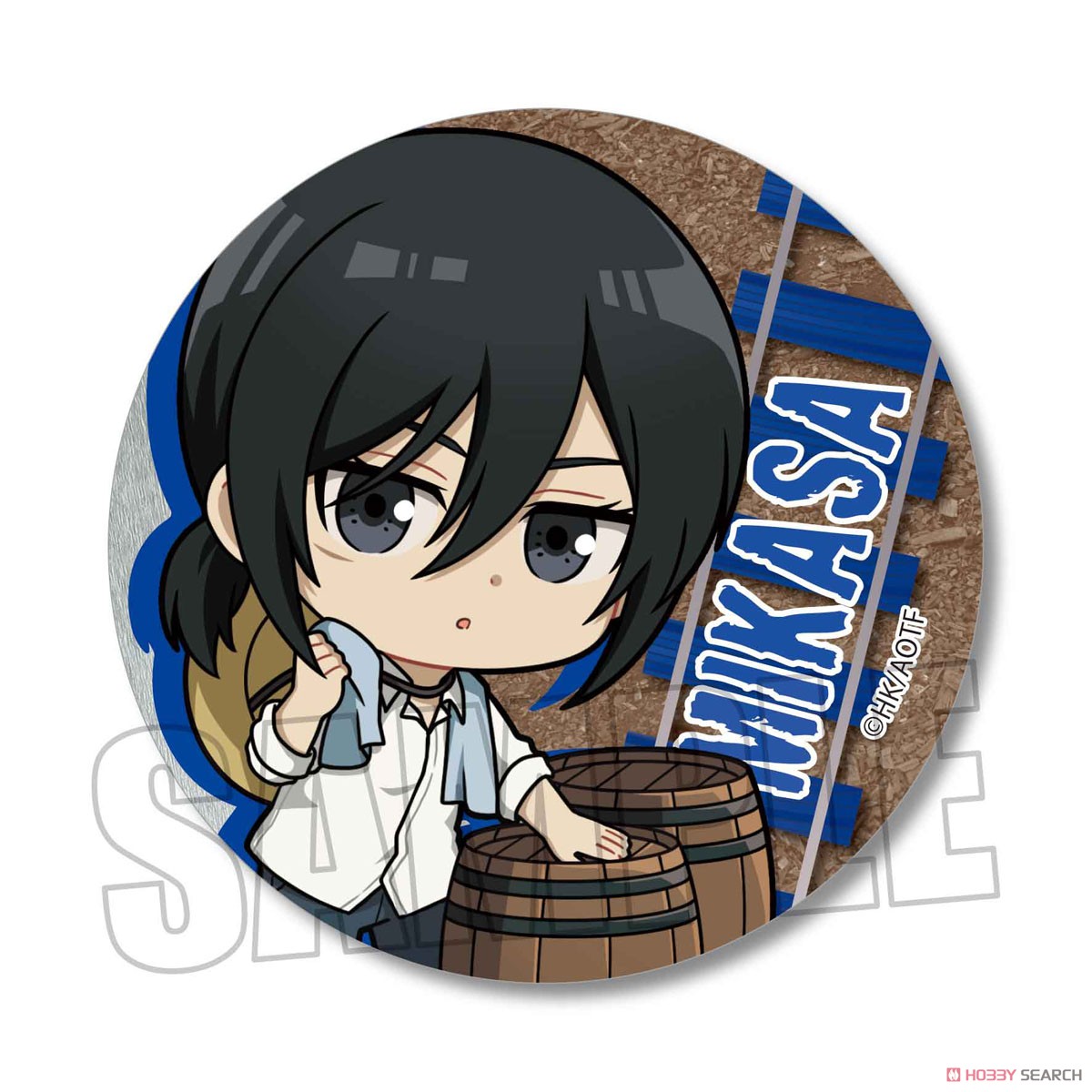 進撃の巨人 ミカサ作業着 クリアファイル 缶バッジセット TV