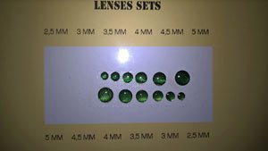 丸形ヘッドライトセット2.5～5mm径 グリーン (プラモデル)