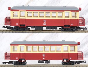 The Railway Collection Narrow Gauge 80 Nekoya Line Tourist Express `Umineko` DEHA56 + KUHA6 (Old Color) Two Car Set (2-Car Set) (Model Train)