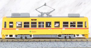 Tokyo Toden Type 7000 Renewaled Car `#7001 Red Stripe` (w/Motor) (Model Train)
