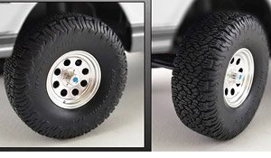 Offroad Wheel & Tire Set Chrome (Diecast Car) - HobbySearch 