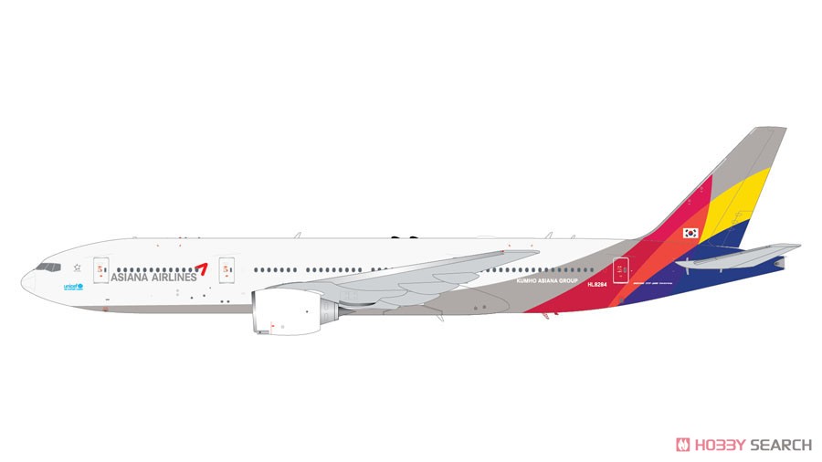 777-200ER Asiana Airlines HL8284 (Pre-built Aircraft