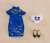 Nendoroid Doll Outfit Set: Chinese Dress (Blue) (PVC Figure) Item picture1