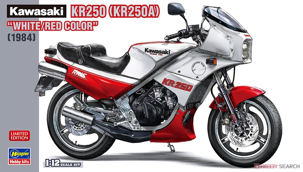 Kawasaki KR250 (KR250A) `White/Red` (Model Car) Package1