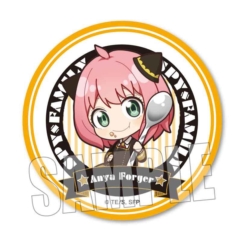 「あんにゃちゃん推し！」JEDRING Trading Can Badge Spy x Family Gochi-chara (Set of 8) Anime Toy