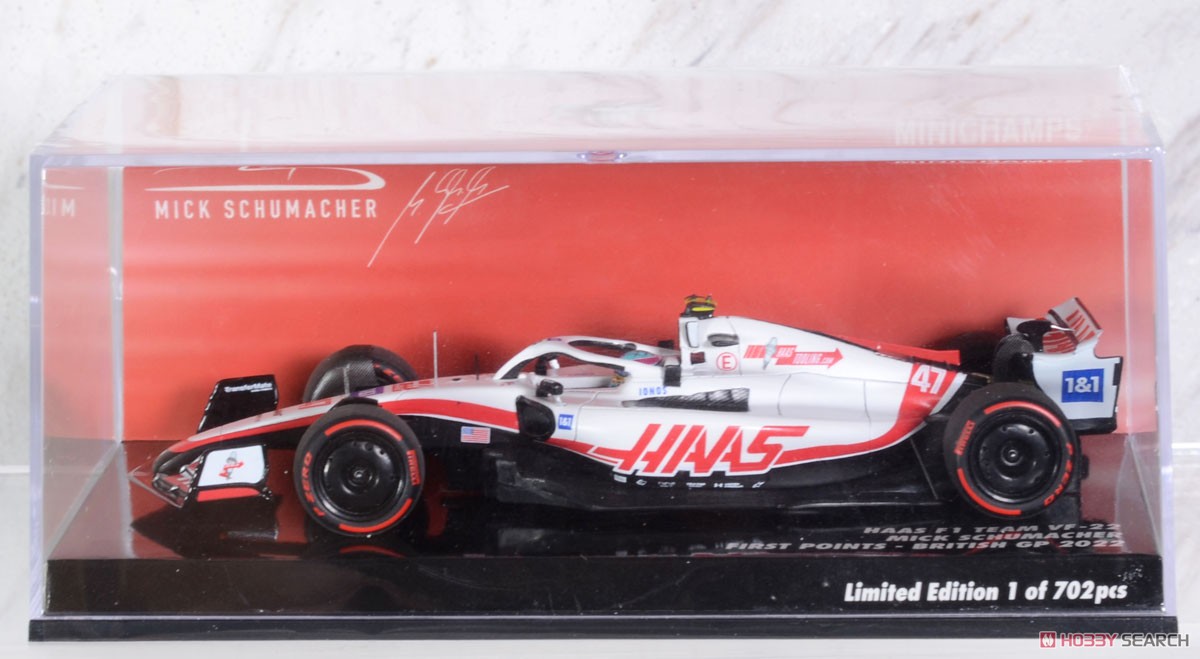 ミニチャンプス ハースF1 VF-22 ミック シューマッハ イギリスGP
