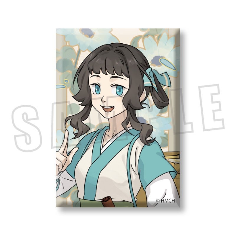 羅小黒戦記 藍渓鎮 外伝 スクエア缶バッジ 清凝 (キャラクター