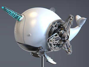 メカニカルオーシャンキュート　鮫　サメ　シルバー&ブラックコレクションフィギュア ZERO PLAIN/ メカニカルオーシャンキュート: 鮫 サメ