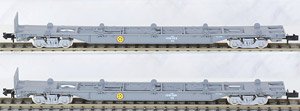 JR貨車 コキ106形 (前期型・新塗装・コンテナなし) (2両セット) (鉄道 