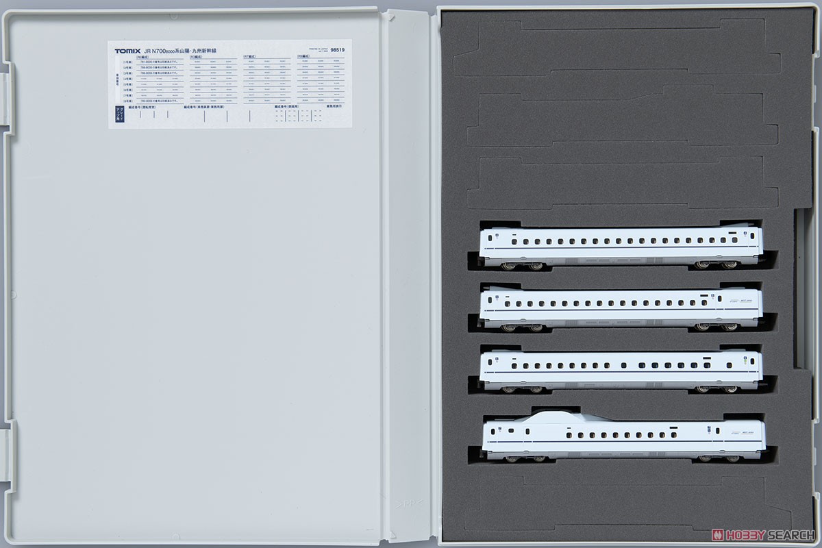 JR N700 8000系山陽・九州新幹線 増結セット 92412 JR N700-8000系 山陽・九州新幹線 増結セット (増結・4両セット