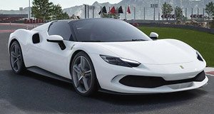 BBR P18215B - Ferrari 296 GTS White Cervino 1/18