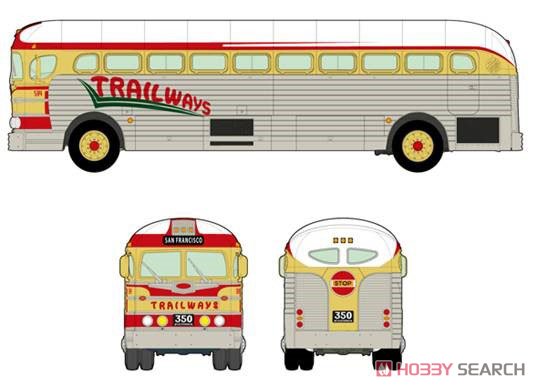 Bargain Item* GMC PD3701 Silverside Bus `Trailways` 1950