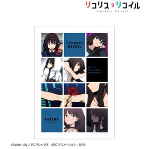 リコリスリコイル キャラクターアートポスター 2枚セット リコリス・リコイル 音楽を聴く千束とたきなの描き下ろし