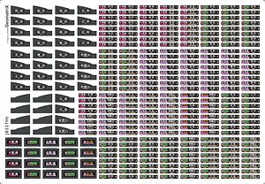 [J.N.R. and J.R. /N] Roll Sign Sticker for Series 227-1000 Manyo Mahoroba Line, Wakayama Line [for Tomytec] (Film Sticker) (Model Train)