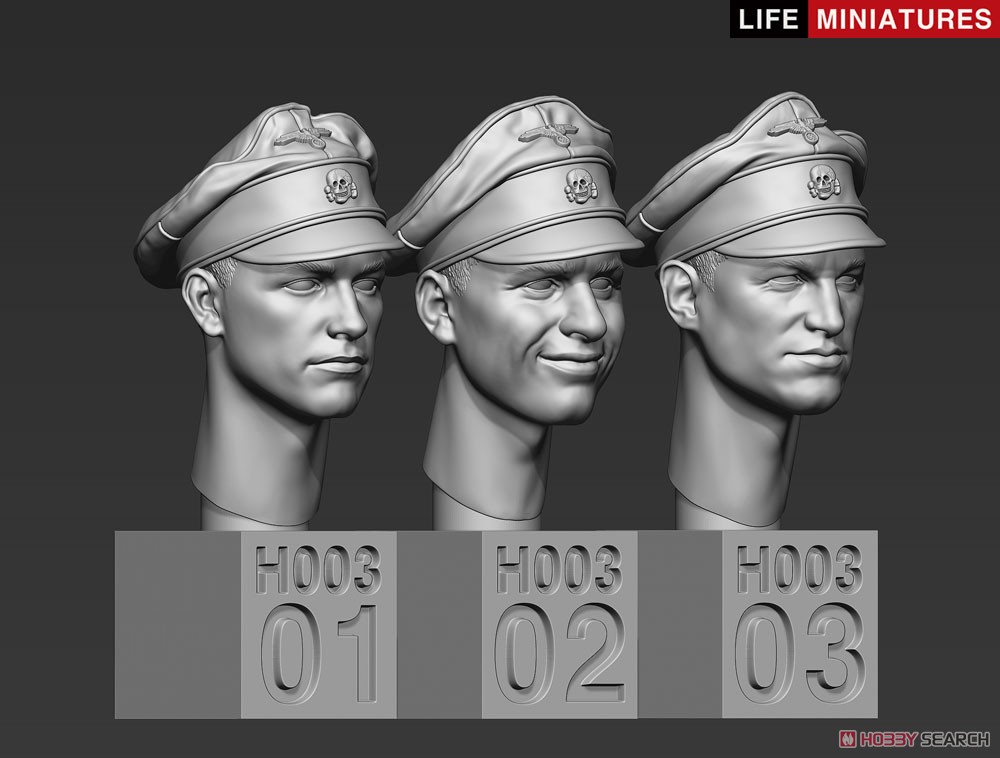WWII ドイツ軍 スペアヘッドセットNo.3 武装親衛隊指揮官 (プラモデル) その他の画像3