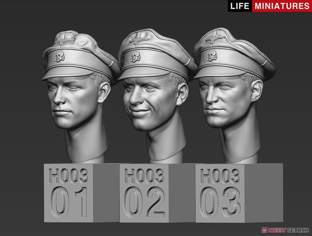 WWII ドイツ軍 スペアヘッドセットNo.3 武装親衛隊指揮官 (プラモデル) その他の画像4
