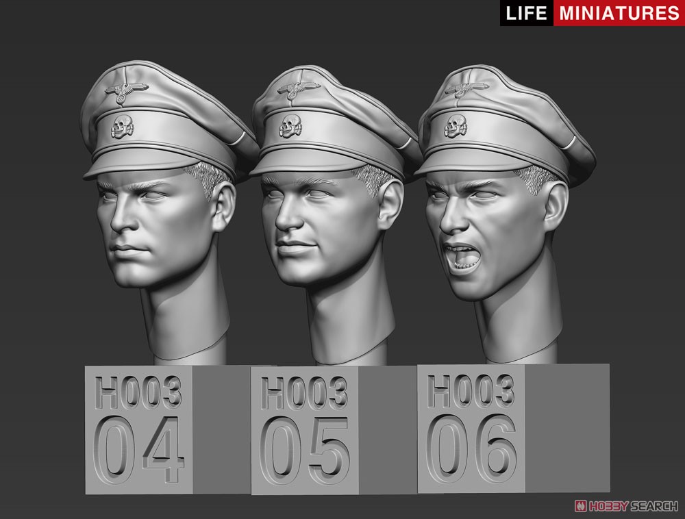WWII ドイツ軍 スペアヘッドセットNo.3 武装親衛隊指揮官 (プラモデル) その他の画像7