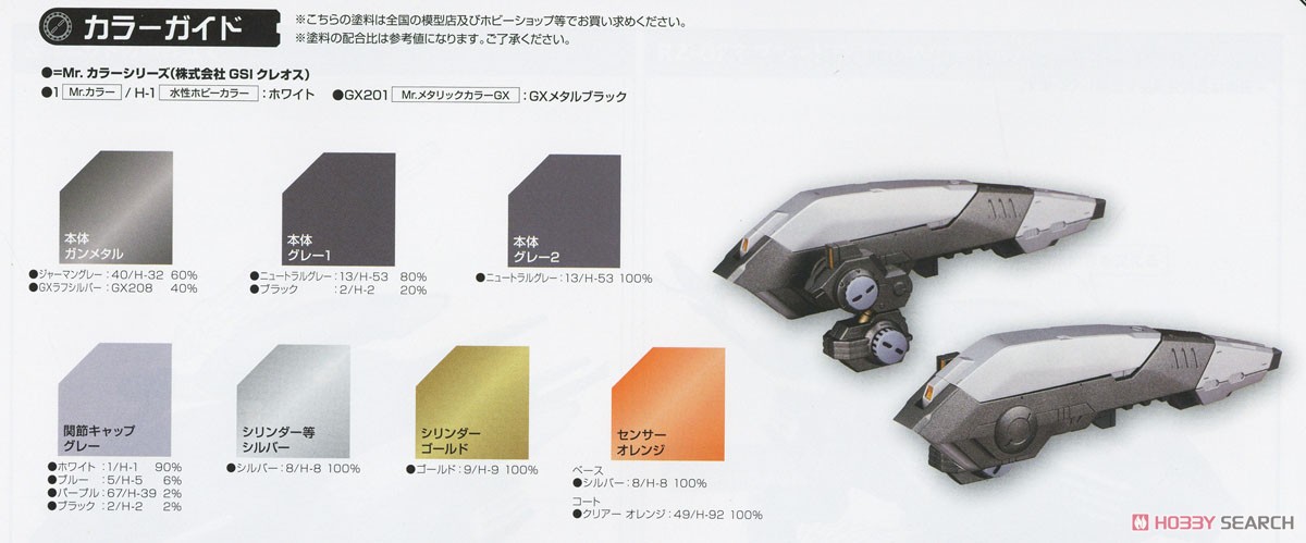 ゾイドカスタマイズパーツ アタックブースターセット