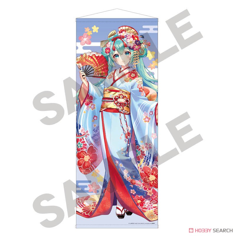 新品未開封　初音ミク 等身大タペストリー　はんなり　京都　舞妓体験 初音ミク」の“はんなり京都”をテーマとしたクッションカバー、等身大
