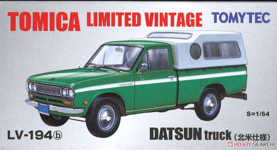 ★特価品 TLV-194b ダットサン トラック (北米仕様) (緑) (ミニカー) パッケージ1