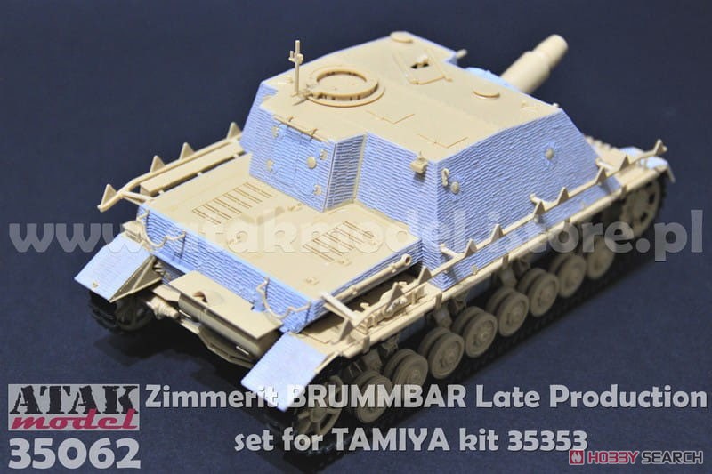 WWII ドイツ IV号突撃戦車ブルムベア 後期型用ツィンメリットセット(タミヤ35353用) (プラモデル) その他の画像4