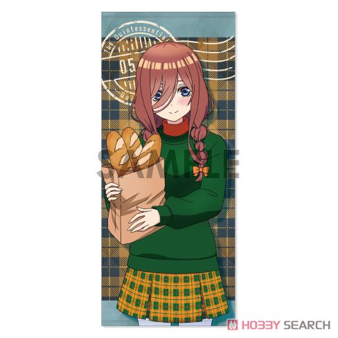 五等分の花嫁∽ フェイスタオル～British Style～ 3.中野三玖