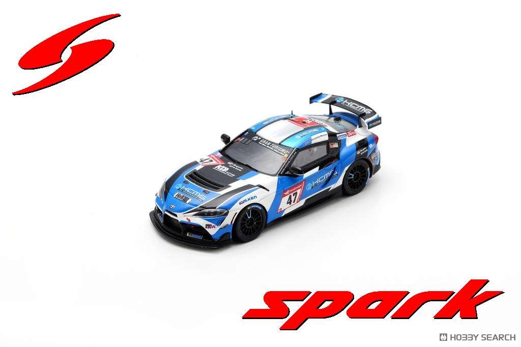 spark グリーンブレイブ　super gt スープラ　ミニカー Toyota GR Supra GT4 EVO 2023 No.47 KCMG 2nd SP 10 class 24H