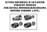 Rockwell B-1B Lancer Exhaust Nozzles For Revell/Monogram/Hasegawa (Opened Version 4Pcs) (Plastic model)