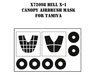 Bell X-1 Canopy Airbrush Mask For Tamiya (Plastic model)