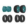 CP-018 Tire Wheel Set 06 (25/26 Taper) (Geki Drive)