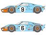 Gulf GT40 1968-69 LM Decal Set (Decal)
