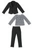 PN2 Tailored Jacket Set (Black) (Fashion Doll)