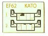 Grade Up Sticker for Type EF62 Cab Wall Sticker (for Kato Product) (for 1-Car) (Model Train)