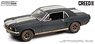Creed II (2018) - Adonis Creed`s 1967 Ford Mustang Coupe - Matte Black with White Stripes (Weathered) (Diecast Car)