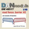 Road Fence.Barrier #2 (6 Pieces) (Plastic model)