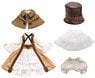 Lil` Fairy -Top Hat & Steampunk Dress Set- (Light Brown x Beige) (Fashion Doll)