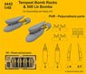 Tempest Bomb Racks & 500 Lb Bombs (for Eduard/Special Hobby) (Plastic model)