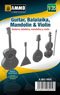 Guitar, Balalaika, Mandolin & Violin (Plastic model)