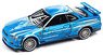 ★特価品 マンガレーシング 1999 ニッサン スカイライン GT-R R34 ブルー (ミニカー)
